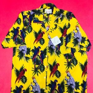 Waikiki Creations Button Up Toucan Short Sleeve
